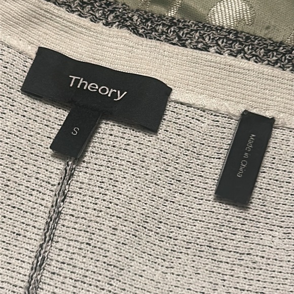 Theory " Tweed Look" Black/Cream Skirt - Picture 4 of 6